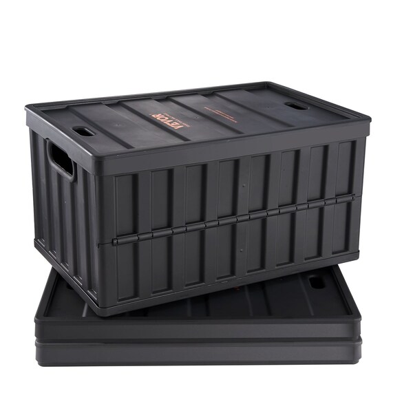 Vevor Collapsible Storage Bins with Lids Folding Stackable Containers 65L 3-Pack, 3PK X-6275 - main