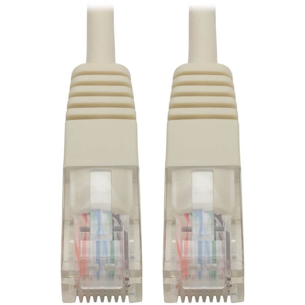 Tripp Lite 10FT CAT5E / CAT5 350MHZ MOLDED PATCH CABLE RJ45 M/M WHITE 10FT N002-010-WH - main