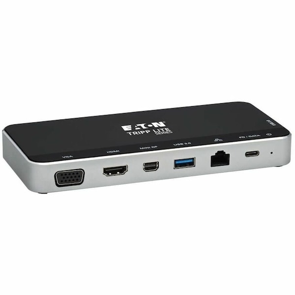 Eaton Tripp Lite Series USB Dock, Triple Display - 4K HDMI & mDP, VGA, USB 3.x 5Gbps, USB-A/C Hub, U442-DOCK16-B - main