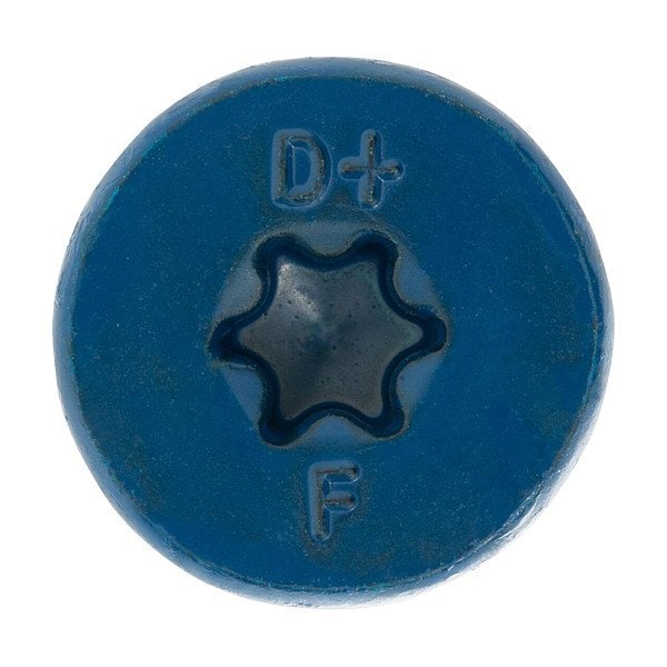 Dewalt Concrete Anchor Screw, 3/16 in Dia., Flat, 4 in L, Steel Zinc Plated, 100 PK DFM12772S - main