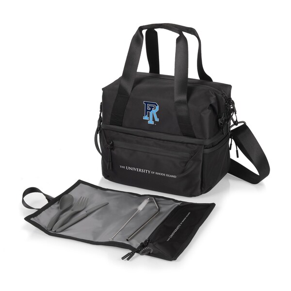 Picnic Time Family Of Brands NCAA Rhode Island Rams Tarana Lunch Bag Cooler with Utensils made from Recycled Material 515-01-179-934-0 - main