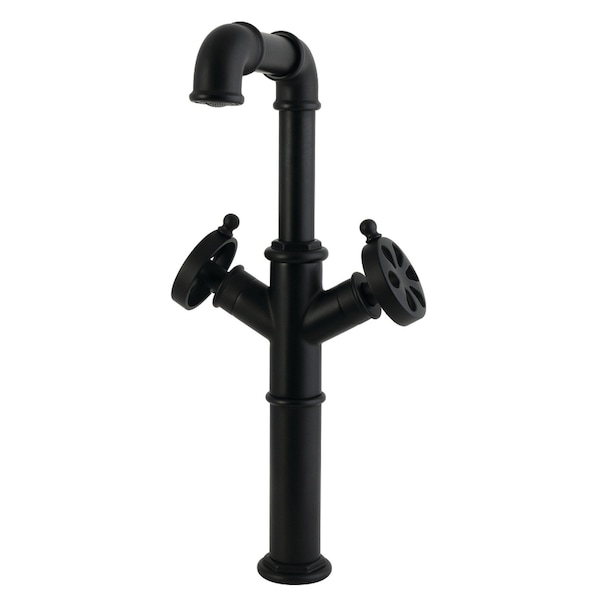 Kingston Brass Double-Handle Vessel Sink Faucet, Matte Black LS6600RX - main