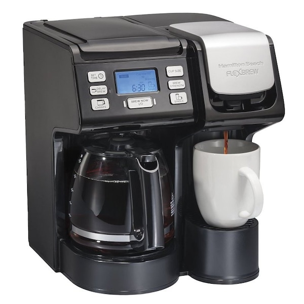 Ham.Beach/Proctor Silex Hamilton Beach 49902 Coffee Maker, 56 oz Capacity, Black/Chrome 49902G - main
