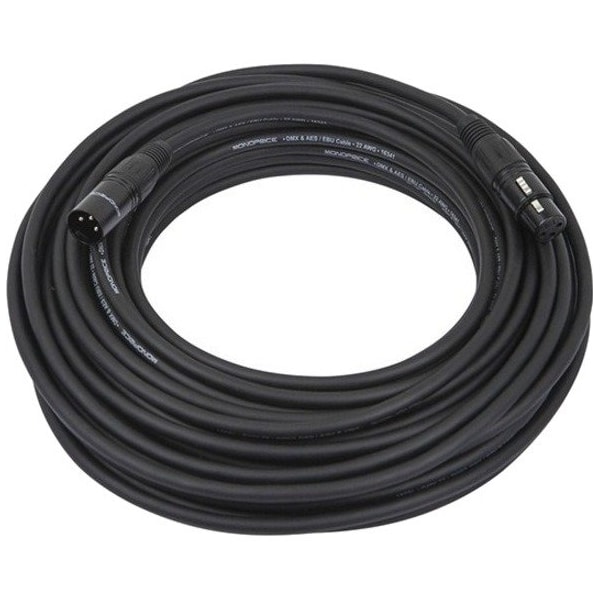 Monoprice 20 Meter (65ft) 3-pin DMX Lighting & AES/EBU Cable 601620 - main