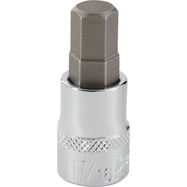 Channellock 3/8'' Drive 7/16'' 6-Point Standard Hex Bit Socket 311537 - main