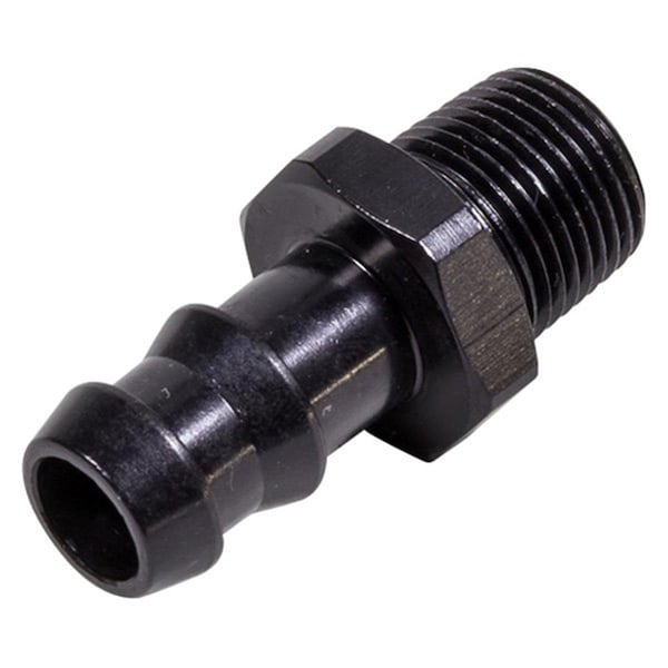 Fragola 484008-BL 0.5 Hose Barb x 0.375 MPT Adapter Fitting - Black FRG484008-BL - main