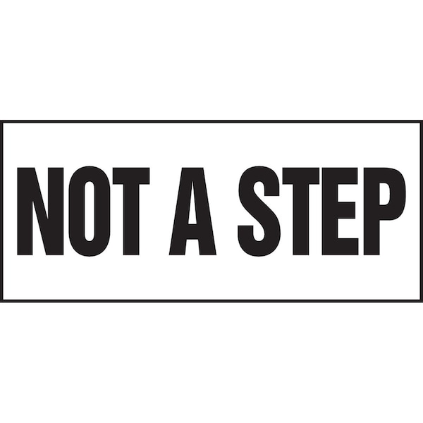 Accuform SAFETY LABEL NOT A STEP 3 X 7 LSTF507VSP - main