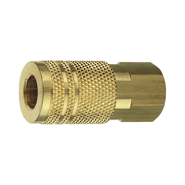Plews-Edelmann 0.25 x 0.37 in. Amflo FNPT-D Brass Style Coupler, Assorted, 10PK 1794833 - main