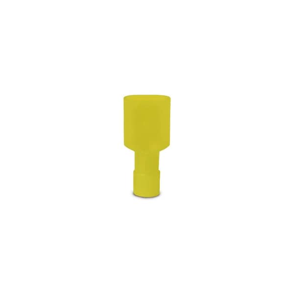 Gb Disconnect Terminal, 600 V, 12 to 10 AWG Wire, 1/4 in Stud, Vinyl Insulation, Yellow0, 50PK 10-155F - main