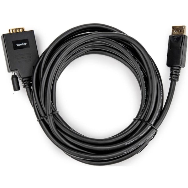 Rocstor 15FT 4.5M DISPLAYPORT TO VGA C Y10C484-B1 - main