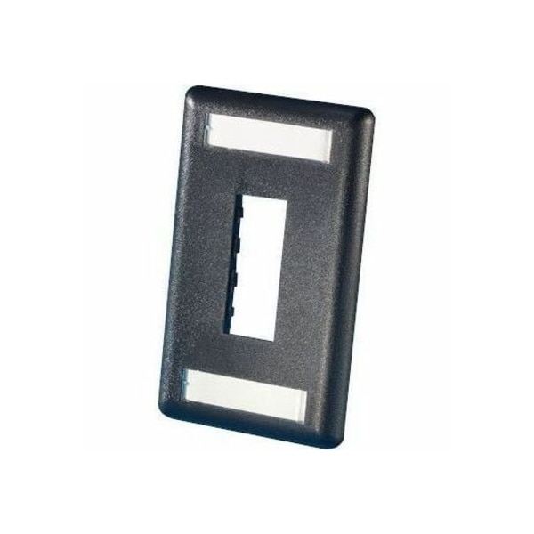 Ortronics 2-PORT FLUSH MOUNT UNLOADED, SINGLEGANG TRACJACK, BLACK 40300548-00 - main