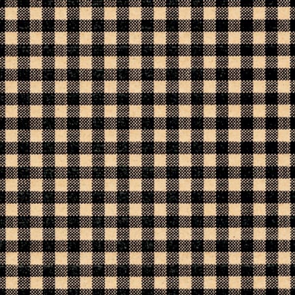 Nashville Wraps Black Gingham Kraft Tissue Paper, 20x30, 120PK P305GH - main
