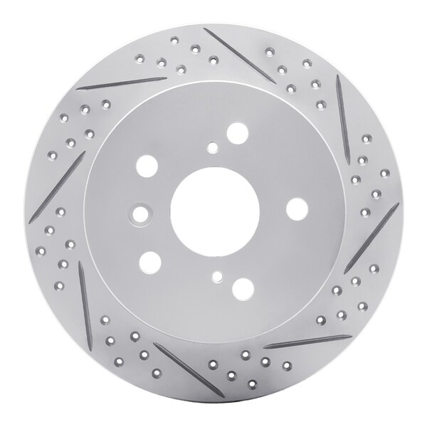 Dynamic Friction Co DFC Geoperformance Rotor - Drilled and Slotted 830-76091R - main