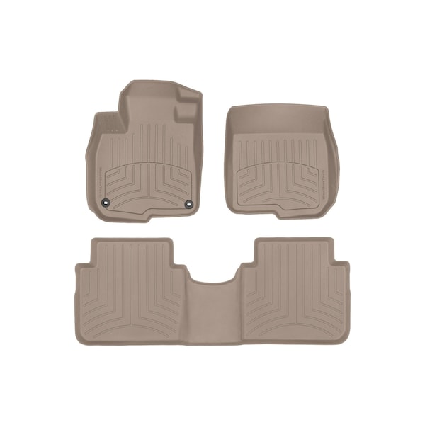 Weathertech Tan, Front and Rear FloorLiner HP 451110-1-2IM - main