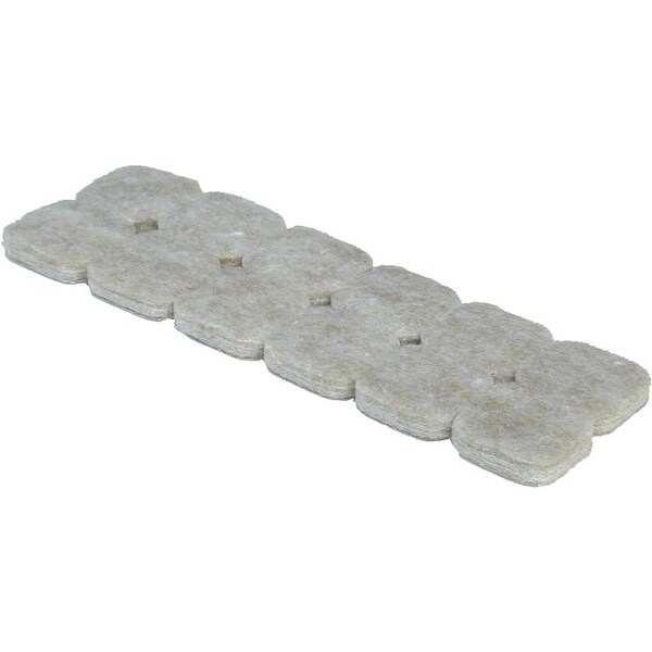 Shepherd Hardware Furniture Pad, Felt Cloth, Beige, 1 in L, 1 in W, 3/16 in Thick, Square 9815 - main