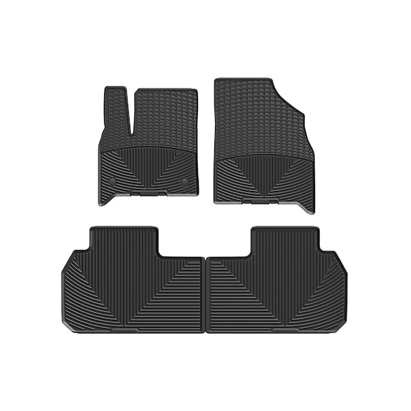 Weathertech Black, Front and Rear All Weather Floor Mats W469-W470 - main