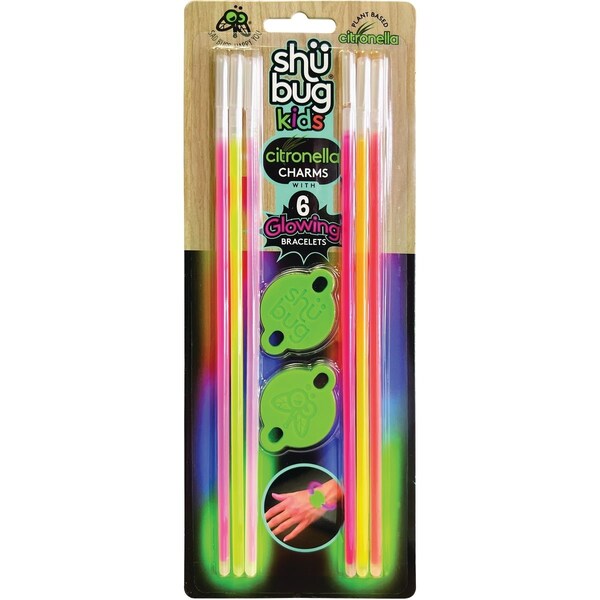 Shubug Kids Citronella Charms with Glow Bracelets Insect Repellent, 6PK 211KG6PK1 - main