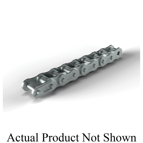 Hkk Chain Riveted Single Pitch Roller chain, 50 ft OAL, 1/2 P, 0.312 Dia x 5/16 in W Roller, 304 SS SR040R1B - main