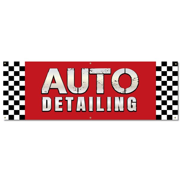 Signmission Auto Detailing, 24 Inch, Banner B-72-30342 - main