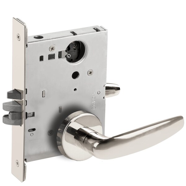 Schlage Grade 1 Storeroom Mortise Lock, Less Cylinder, 07 Lever, B Rose, Bright Chrome Finish, Field Revers L9080L 07B 625 - main