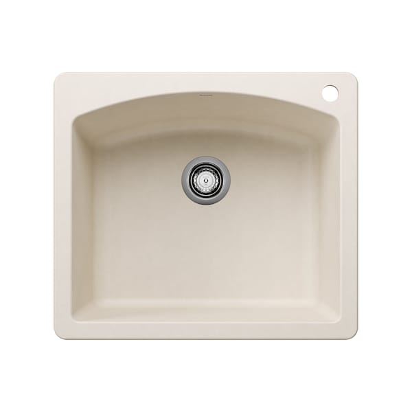 Blanco Diamond Single Bowl Dual Deck, Soft White 443060 - main