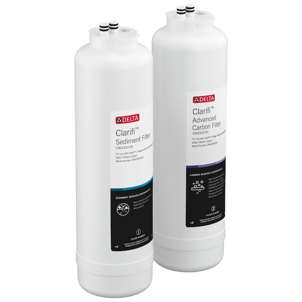 Delta Clarifi Sediment & Advanced Carbon Filter Replacement Pack DWQ300700 - main