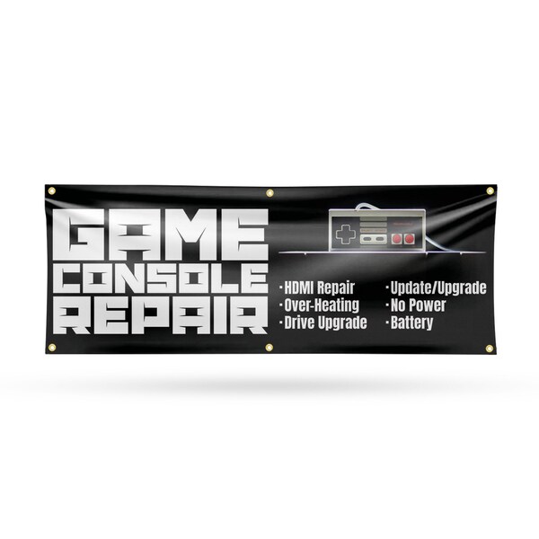 Signmission Game Console Repair, 24 Inch x 72 Inch, Vinyl Banner B-72-30668 - main