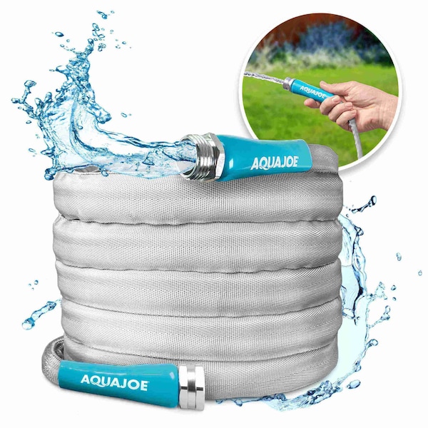 Snow Joe 25 Ft x 5/8 In FiberJacket Ultra Flexible Non-Expanding Kink Free Garden Hose AJFJH25-58-PRX - main