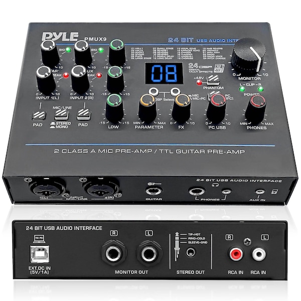 Pyle USB Audio Interface PMUX9 - main