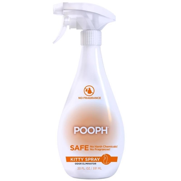 Pooph Kitty Litter Cat Liquid Litter Box Odor Destroyer 20 oz POKS-20 - main