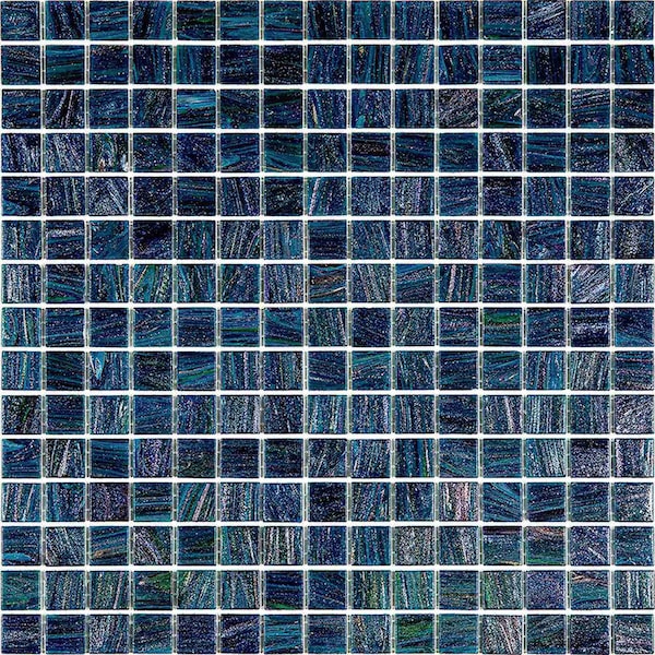 Apollo Tile Celestial 12 in. x 12 in. Glossy Pine Green Glass Mosaic Wall and Floor Tile 20 sq. ft./case, 20PK APLST88GN420A - main