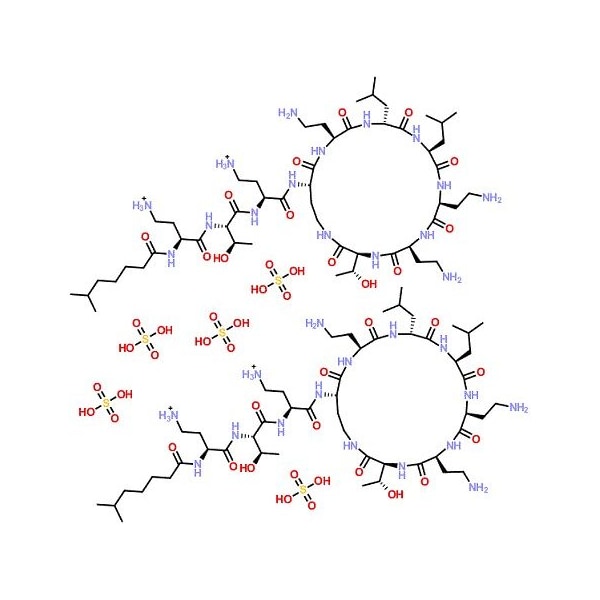 Ak Scientific Colistin sulfate, 19000 u/mg, powder, meet EP specifications (5g), CAS 1264-72-8 G813-5g - main