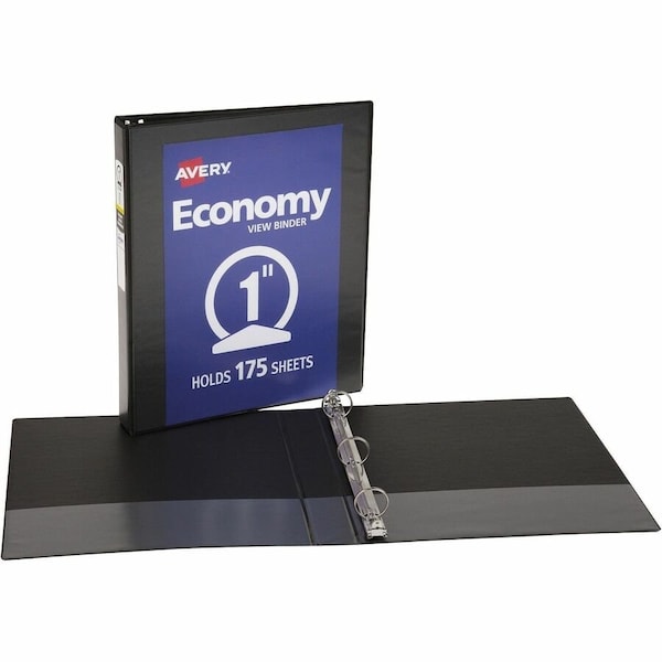 Avery reg Economy View Binder, Black, 4PK AVE05710BD - main