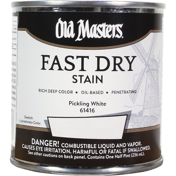 Old Masters .5Pt Fast Dry Stain Pickling White 61416 - main