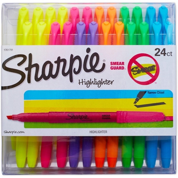 Dymo 24Ct Sharpie Accent Assorted 1761791 - main