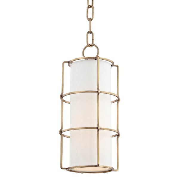 Hudson Valley Lighting Sovereign 1 Light Pendant 7 In. Aged Brass 1510-AGB - main