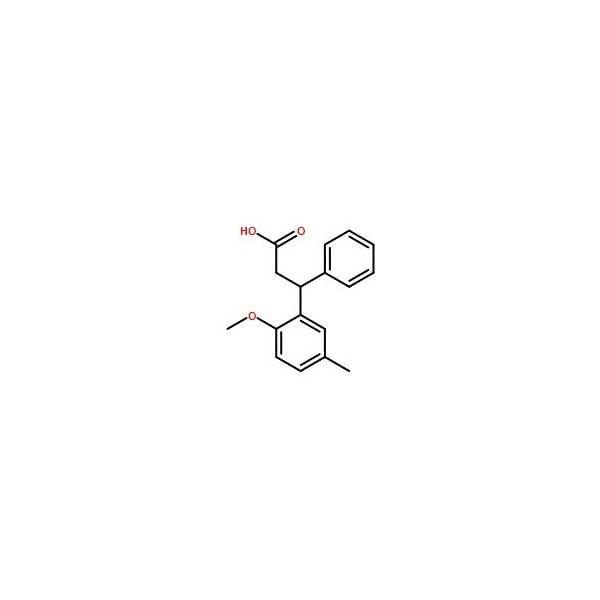 Ak Scientific 3-(2-Methoxy-5-methylphenyl)-3-phenylpropanoic acid (5g), CAS 109089-77-2 1777AA-5g - main