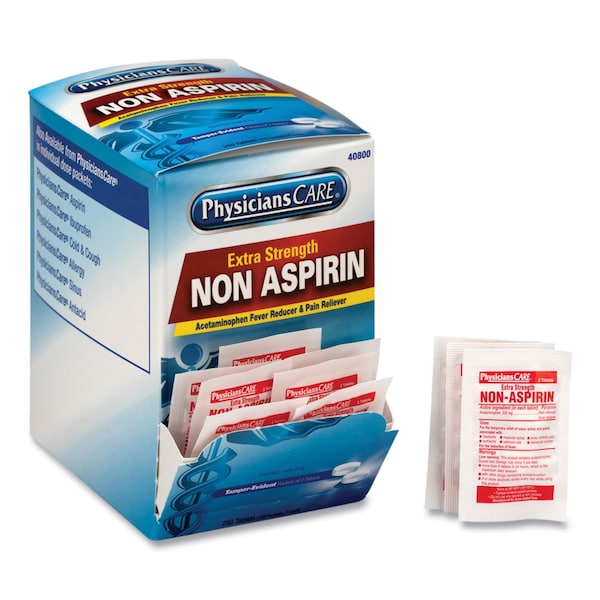Physicianscare Pain Relievers/Medicines, XStrength Non-Aspirin Acetaminophen, PK250 40800-001 - main