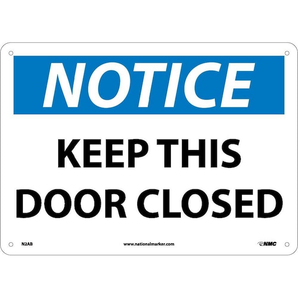 Nmc Notice Keep This Door Closed Sign, N2AB N2AB - main