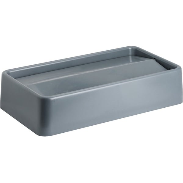 Genuine Joe Space-saving Container Swing Lid, Gray, 20.3" W/Dia, 4 PK GJO02343CT - main