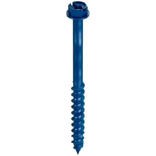 Simpson Strong-Tie Titen Turbo Screw Anchor, 1/4 in Dia, 3-1/4 in L, Carbon Steel, Zinc Plated TNT25314HC8 - main