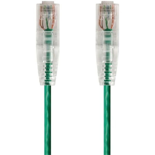 Monoprice Slim Cat6 Utp Network Cable, 0.5 ft.Green 14787 - main