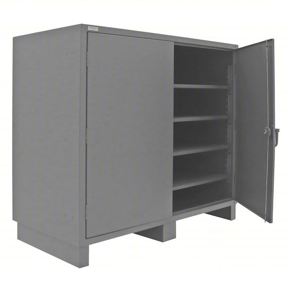 Durham Mfg Storage Cabinet, 66 in H, 72 1/4 in W, 36 1/4 in D, Swing, Padlockeable, 4 Shelves HDC-367266-4S95 - main