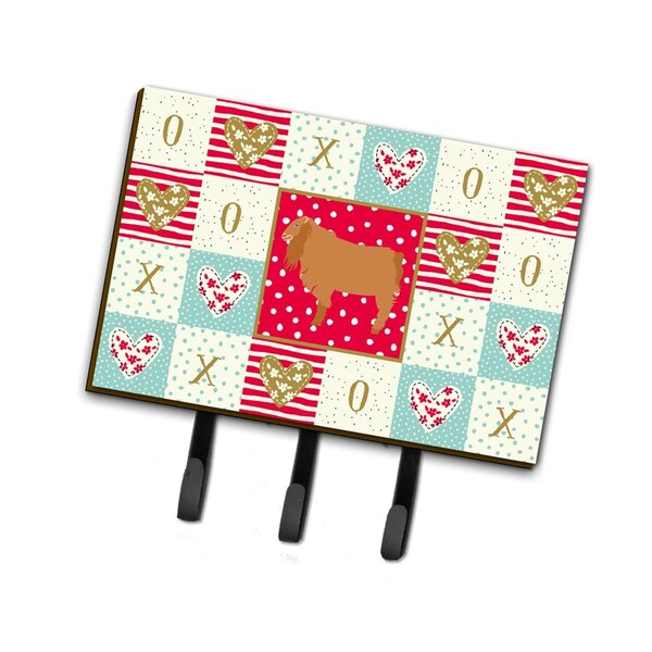 Carolines Treasures 6 x 2 x 9 in. American Lamancha Goat Love Leash or Key Holder CK5312TH68 - main