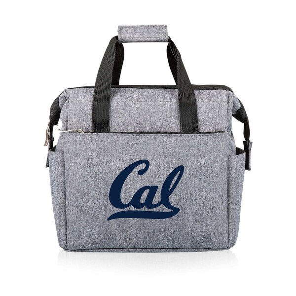 Picnic Time Family Of Brands NCAA Cal Bears On The Go Lunch Bag Cooler - Soft Cooler Lunch Box, Heathered Gray 510-00-105-074-0 - main