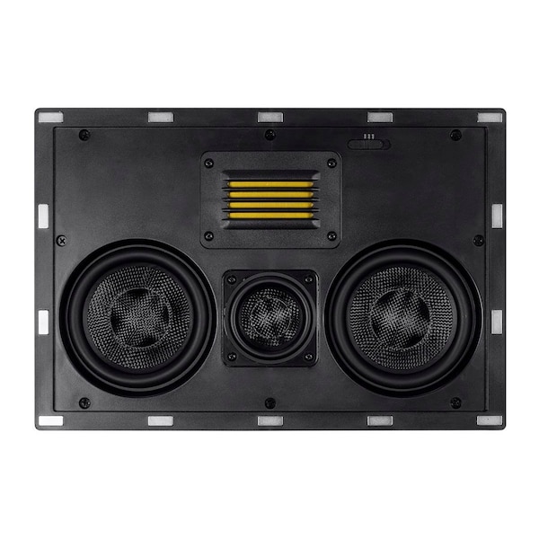 Monoprice Amber In-Wall Speaker Center Channel Dual 5.25-inch 3-way Carbon Fiber 24431 - main