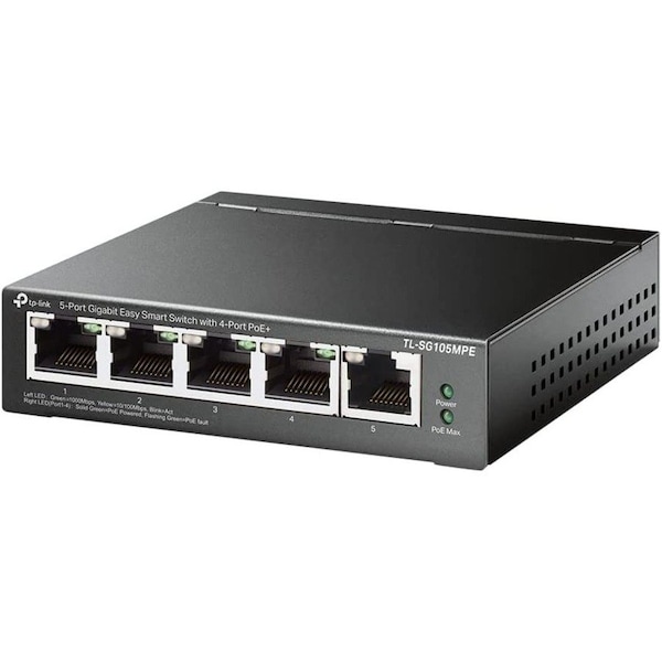 Tp-Link 5-PORT GIGABIT EASY SMART SWITCH WITH 4-PORT POE+ TL-SG105MPE - main