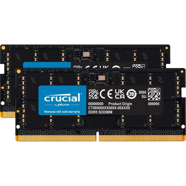 Crucial 64GB Kit 2 x 32GB DDR5 4800 Memory Kit CT2K32G48C40S5 - main