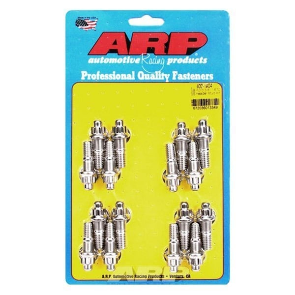 Arp 400-1404 0.37 x 1.67 in. OAL Stainless Steel Header Stud Kit, 16PK ARP400-1404 - main