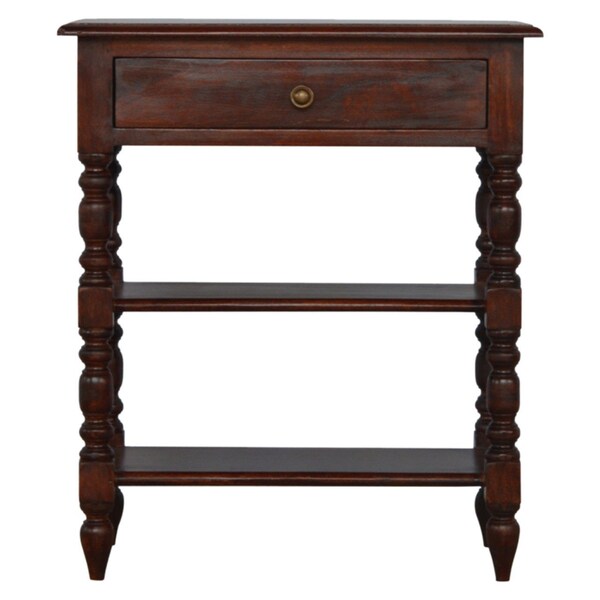 Homeroots 24" Brown Solid Wood Two Drawer Dresser 723822 - main